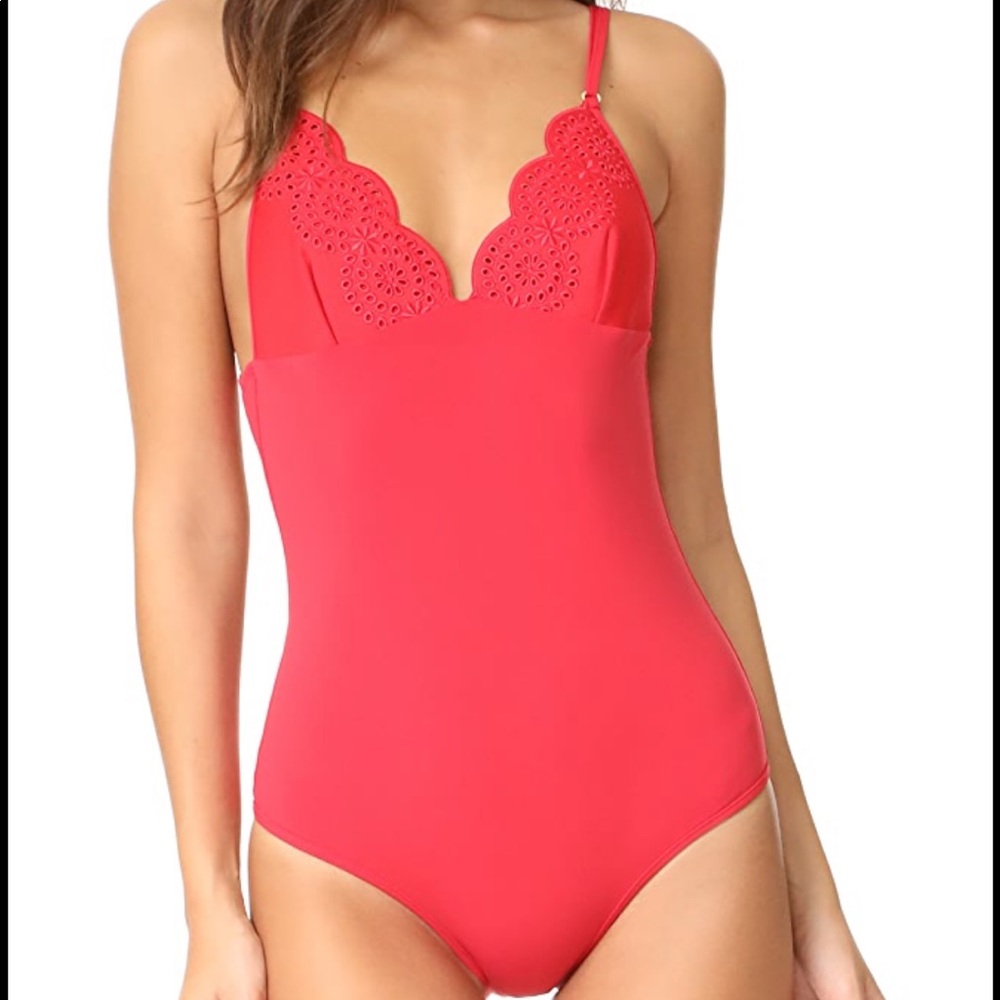 Stella McCartney Red One Piece Bathing Suit